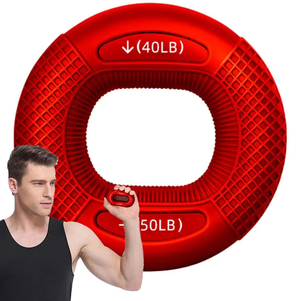 Hand Grip Strengthener, Grip Strength Trainer, Fingers Exerciser - Silicone Rings for Muscle Training Sports Rock Climbing Finger Rehabilitation Training,Hand & Wrist Muscles Trainer Stress Relief,5 Resistance Levels