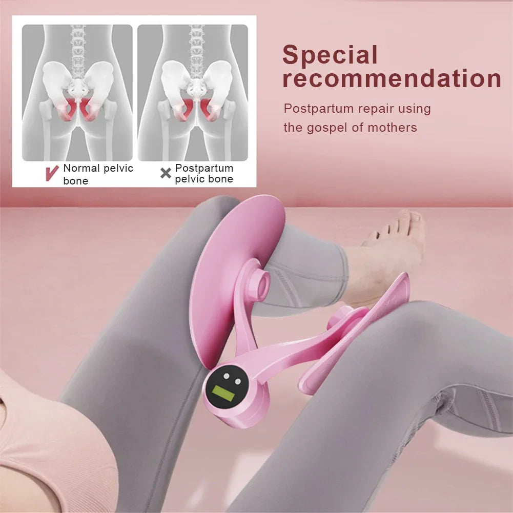 Smart Thigh Master | Adjustable Pelvic Floor Exercise Devices for Women and Men with Auto-Counter Display | Inner Thigh Exerciser for Women, Kegel Trainer for Butt, Arm & Leg Workouts