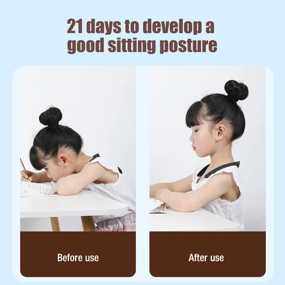 Smart Posture Corrector for Women, Smart Back Support, Smart Corrector for Hunchback, Back Posture Monitoring Improving The Hunchback Posture Corrector Vibrating, Universal for Men and Women(Black)