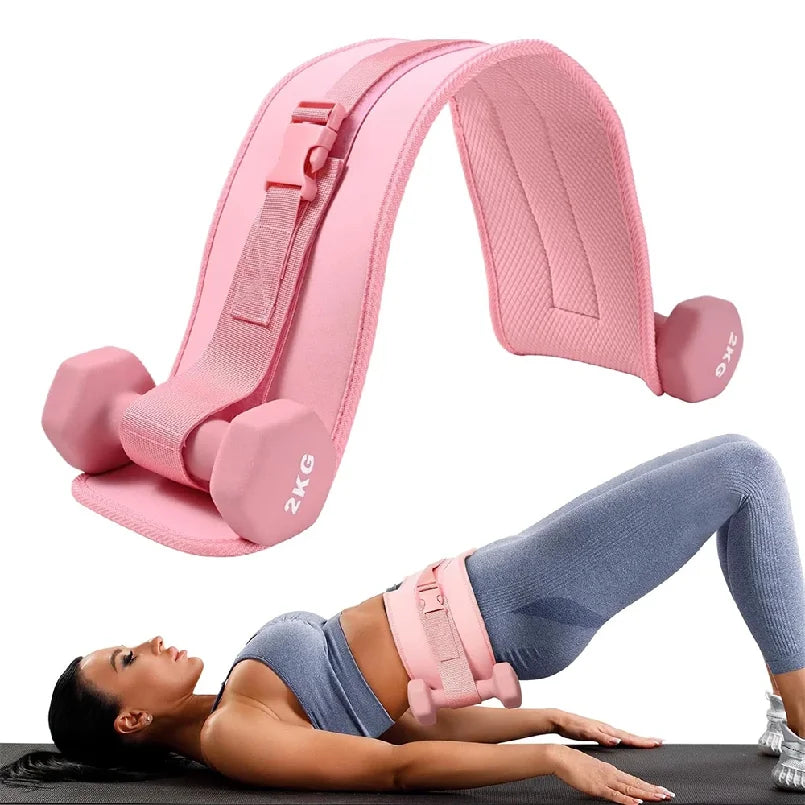 Thrust Belt – For Dumbbells, Kettlebells, and Plates – Slip-Resistant Padding for Hip Protection – Perfect for Gym, Home, and On-the-Go Workouts
