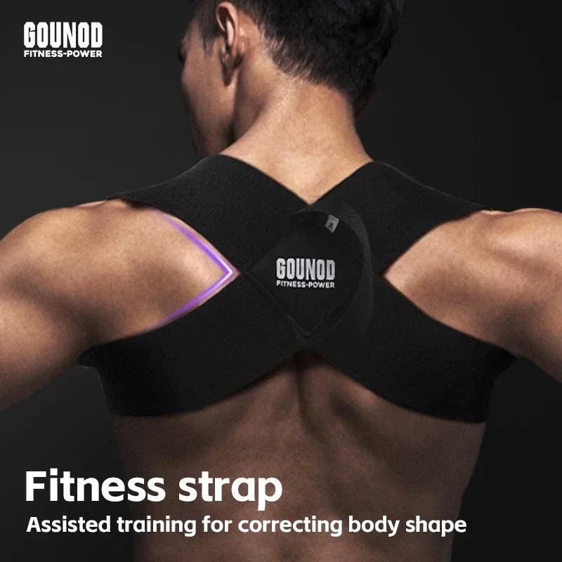 Adjustable Back Posture Corrector Belt - Shoulder and Neck Support - Adjustable Chest Straps for Men and Women - Relief Back Pain and Improve Posture
