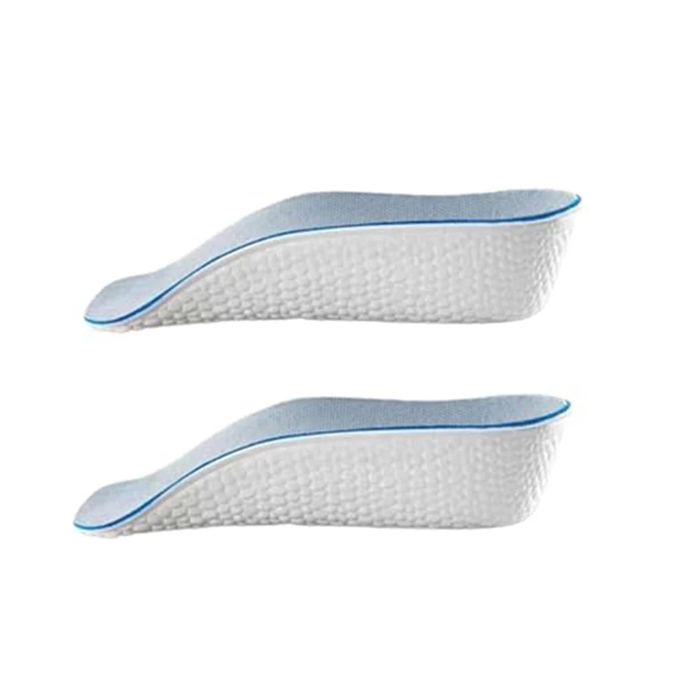 Height Increase Insoles for Men and Women, Foot Arch Contour Shoes Lifts for Men Orthopedic Heel Lift Cushion Gel Leg Discrepancy Balancer (Grey,3 Pairs - 1.5cm 2.5cm 3.5cm) (Grey)