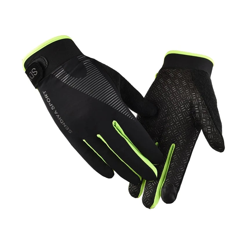 Cycling Gloves Mountain Bike Gloves Biking Gloves for Men Women Outdoor Full Finger Workout Gloves Touch Screen Anti-Slip Shock-Absorbing MTB Gloves Road Bicycle Gloves