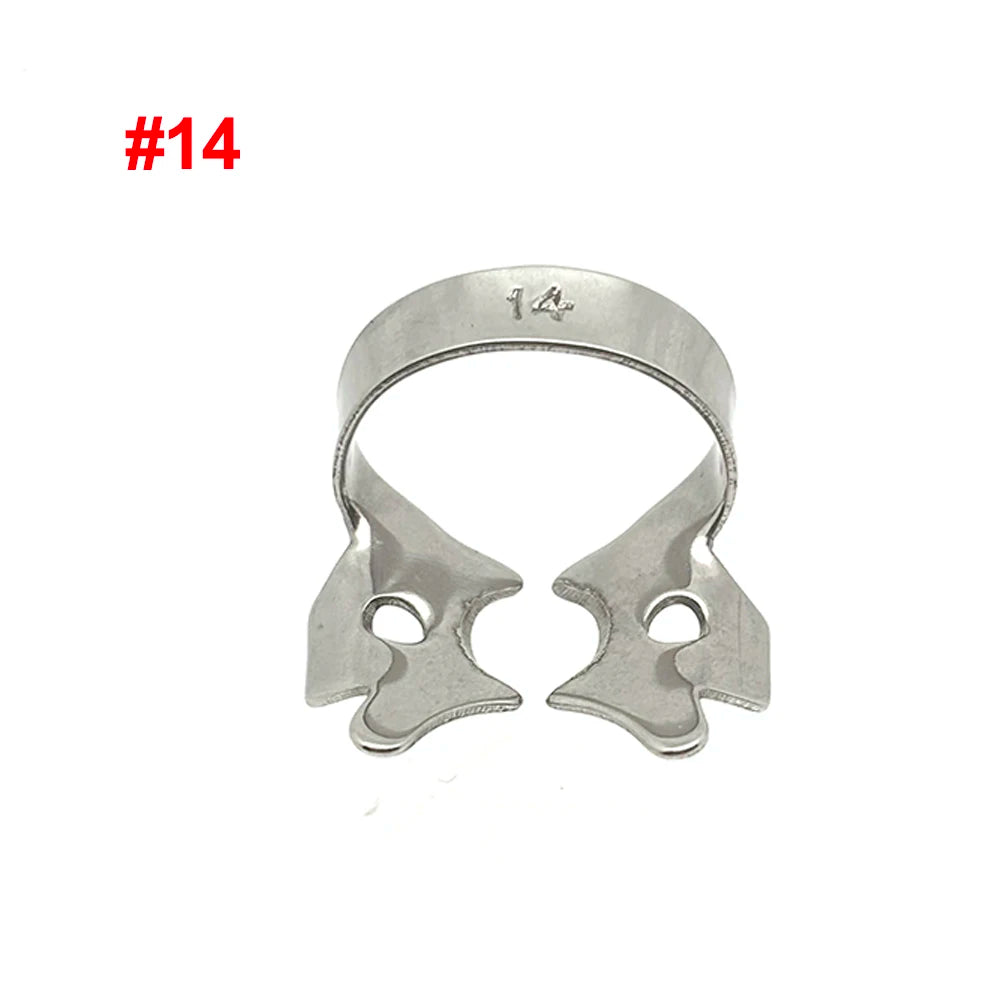 Professional Dental Rubber Dam Clamps | Endodontic Hygenic Brinker Universal Retractors| Tissue Gingival Lower Molars | Restorative Instruments Tools CE (Clamps Set of 5)