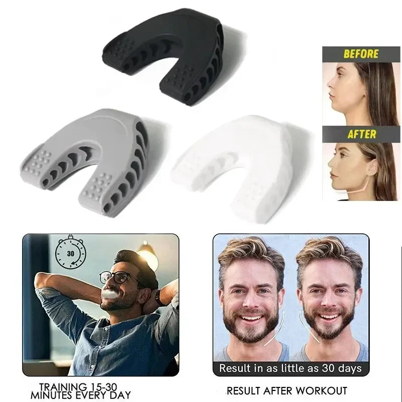 2pcs Achilles Fitness Double Chin Reducer Jaw Exerciser – Jawline Sculptor and Face Slimmer for Women and Men – Encourages Jaw Movement and Aids in Natural Jaw Function - Ideal for Mewing Practice
