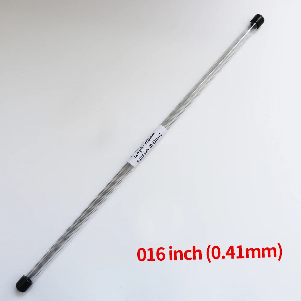 10pcs Lingual Retainer Wire Stainless SteelSuper elastic Flat Straight Twist Wires,0.010 * 0.032