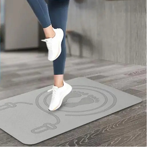 6mm Jump Rope Mat Non-Slip TPE Skipping Rope Mat Shock Absorption Pad Workout Fitness Mat For Home Gym Accessories Pilates Workouts Stretching Mats