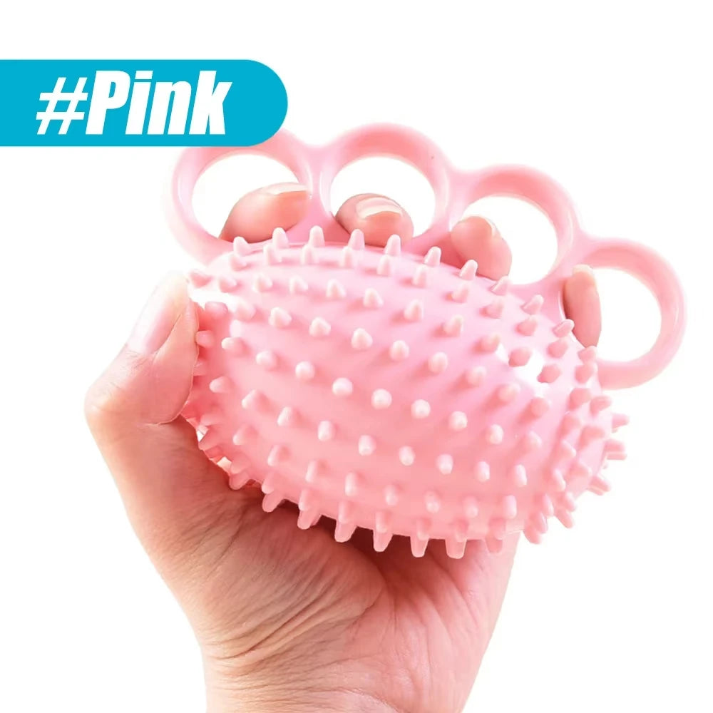 Hand Grip Strengthener Finger Exerciser Training Ball for Patient Recovery Elderly Stroke Arthritis Physical Therapy Anxiety Stress Relief Pressure Squeeze for Yoga Athletes Musicians Muscles Massage