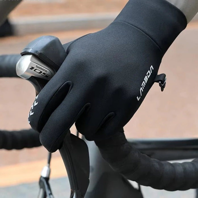 Winter Cycling Gloves for Men and Women - Thermal Full Finger Bike Gloves - Touch Screen Windproof Warm Non-Slip Road Mountain Bicycle Gloves for Running,Driving,Hiking,and Skiing