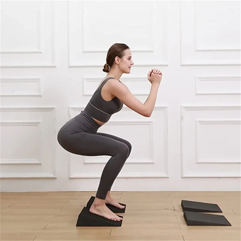 Foam Wedge Slant Board, 2-pcs Update Calf Stretcher, Squat Wedges for Yoga, Foot Rehabilitation and Stretching, and Physical Therapy