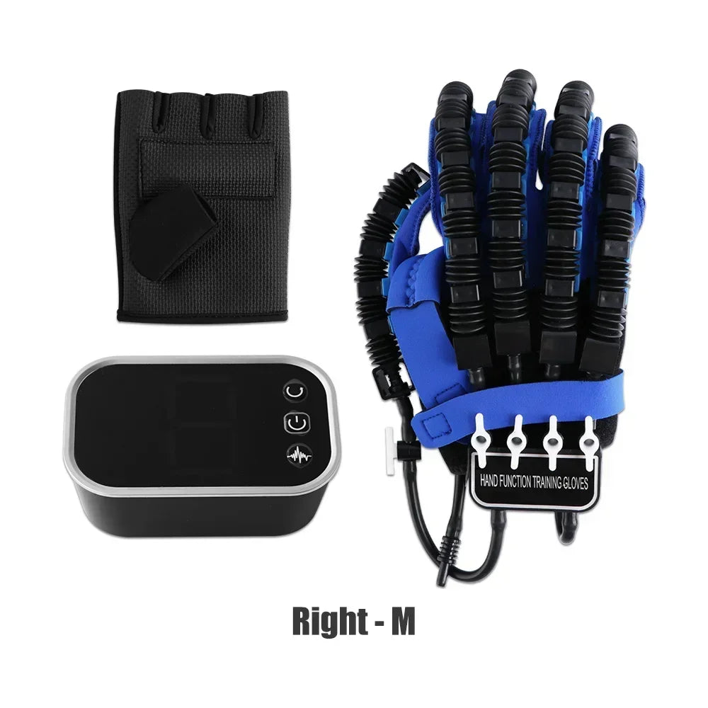 Rehability Robot Gloves Hemiplegia Hand Stroke Recovery Equipment, Hand Dysfunction Training Device for Stroke, Finger Orthosis for Finger Cramps (Left, M)