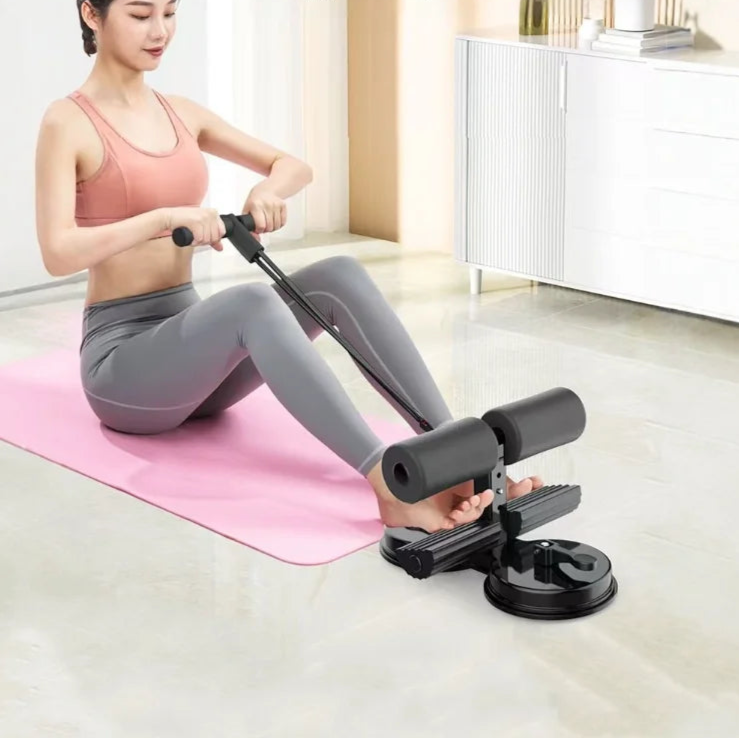 Black Ab Training Auxiliary Device, Ab Trainer Auxiliary Machine with Bands, Multi-functional Adjustable Ab Trainer Equipment, Ab Trainer Auxiliary Equipment for Home & Gym