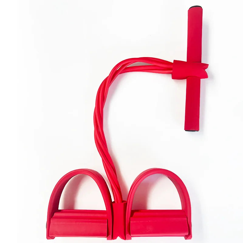 2025 Upgrade Multifunction Tension Rope or Exercise Sit Up Exercise Equipment,Pedal Ankle Puller,Bands-6 Tube Pedal Ankle Puller for Women Men