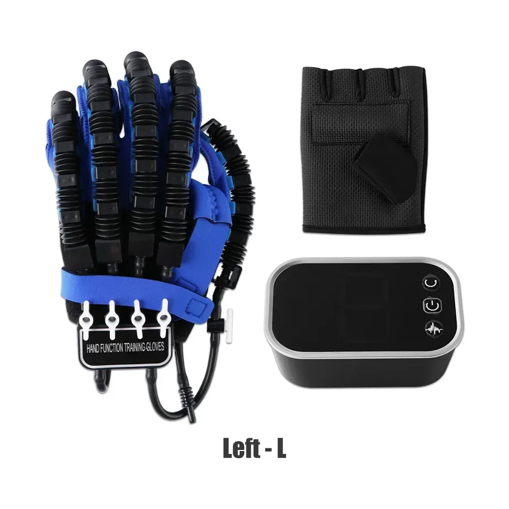 Rehability Robot Gloves Hemiplegia Hand Stroke Recovery Equipment, Hand Dysfunction Training Device for Stroke, Finger Orthosis for Finger Cramps (Left, M)