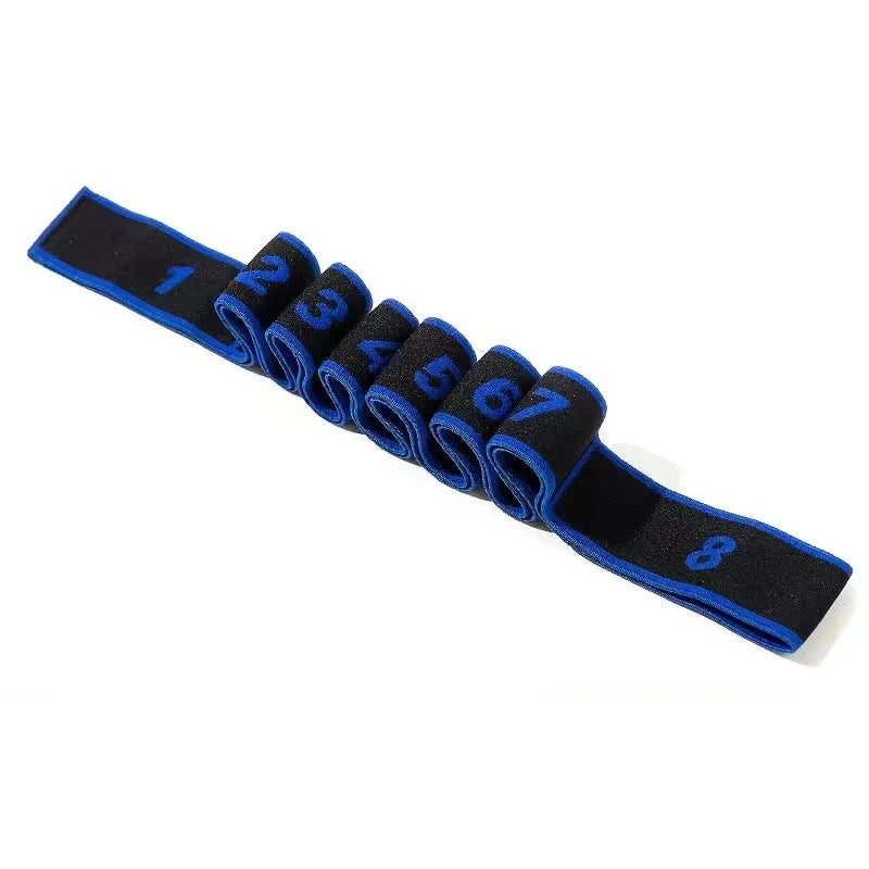 Stretching Strap with Loops - Non Elastic Stretch Band for Physical Therapy, Yoga Strap for Stretching Equipment, Stretch Bands for Exercise and Flexibility - Fascia, Hamstring & Leg Stretcher Belt