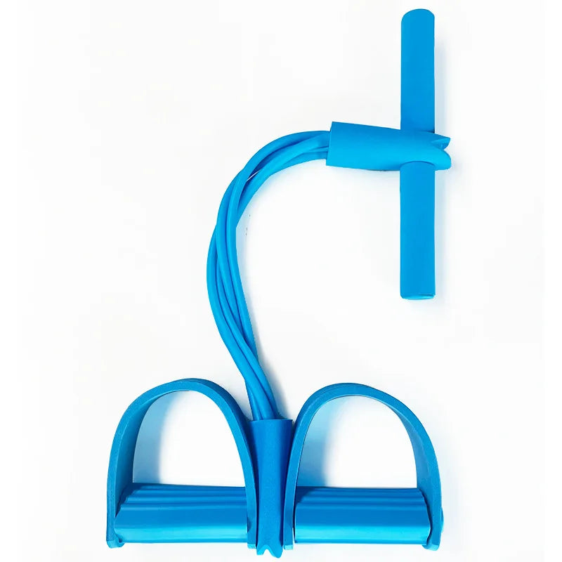 2025 Upgrade Multifunction Tension Rope or Exercise Sit Up Exercise Equipment,Pedal Ankle Puller,Bands-6 Tube Pedal Ankle Puller for Women Men