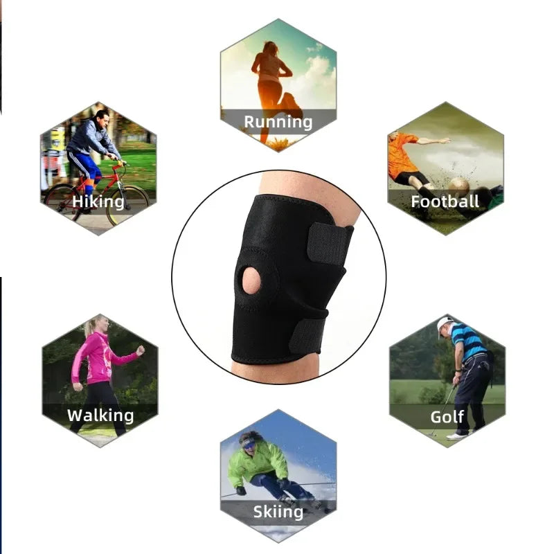 New Upgraded 2-in-1 Professional Knee Brace for Pain Relief,Adjustable Knee Support with Patella Pad & Side Stabilizers, Compression Knee Sleeve for Meniscus Tear, ACL, Joint Pain, Runner, Workout-Men & Women (S/M)