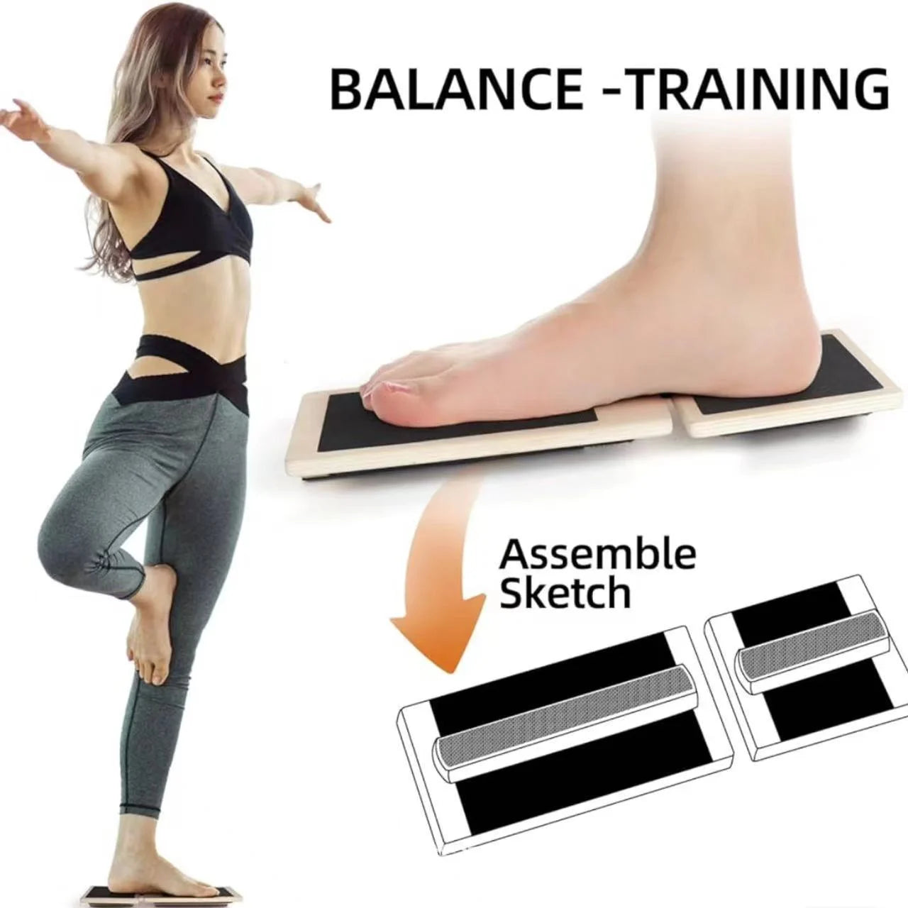 Ankle Foot Strengthener Trainer for Sprained Ankle,Balance Board,Stability Exercises,Physical Therapy,Plantar Fasciitis Relief,Posture Corrector,Balance Training,Anti Slip Wobble Board