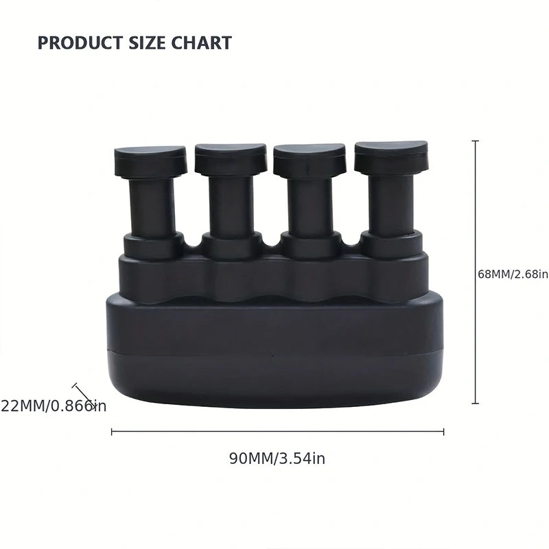 Hand Exerciser–Improve Dexterity and Strength in Fingers, Hands, Forearms- Adjust Tension Per Finger– Simulated Strings Help Develop Calluses- Comfortable Conditioning