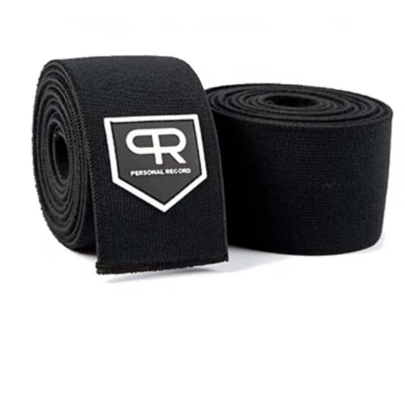 Black Exercise Equipment for Working Out - Compression Equipment Support Bands for Women and Men - Weightlifting Stabilizer Pads for Sports and Leg Workout Gym Straps