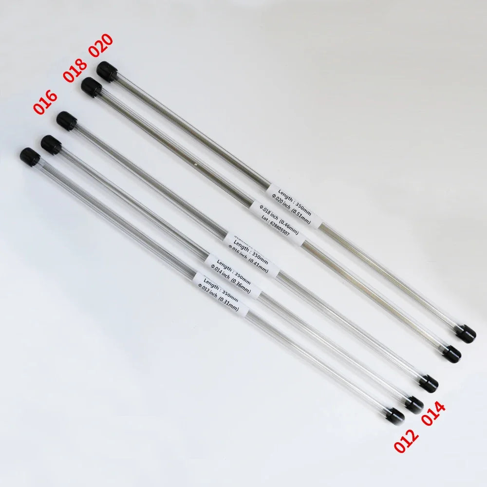 10pcs Lingual Retainer Wire Stainless SteelSuper elastic Flat Straight Twist Wires,0.010 * 0.032