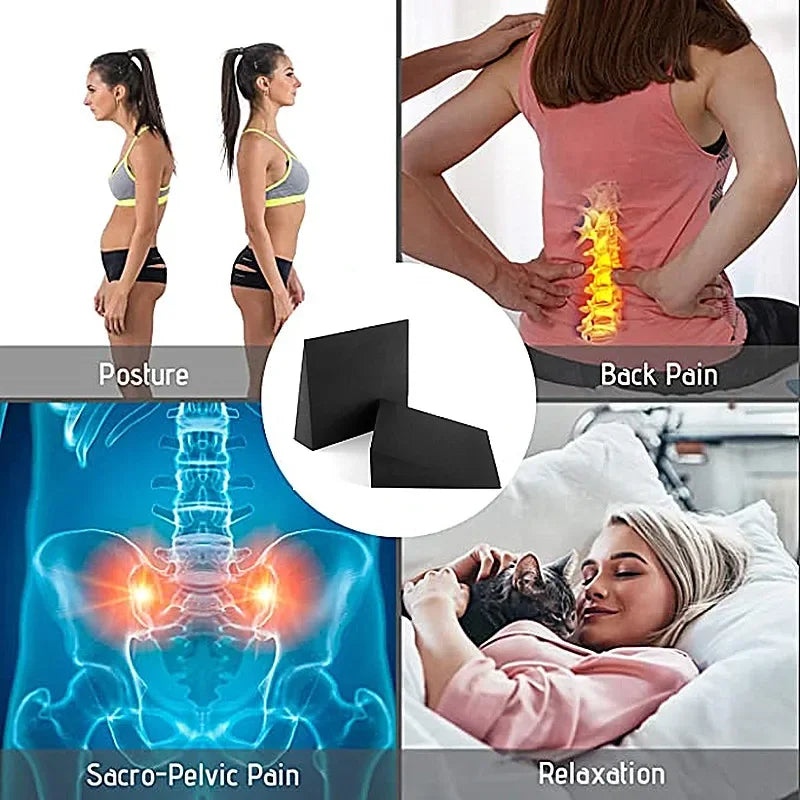 Foam Wedge Slant Board, 2-pcs Update Calf Stretcher, Squat Wedges for Yoga, Foot Rehabilitation and Stretching, and Physical Therapy