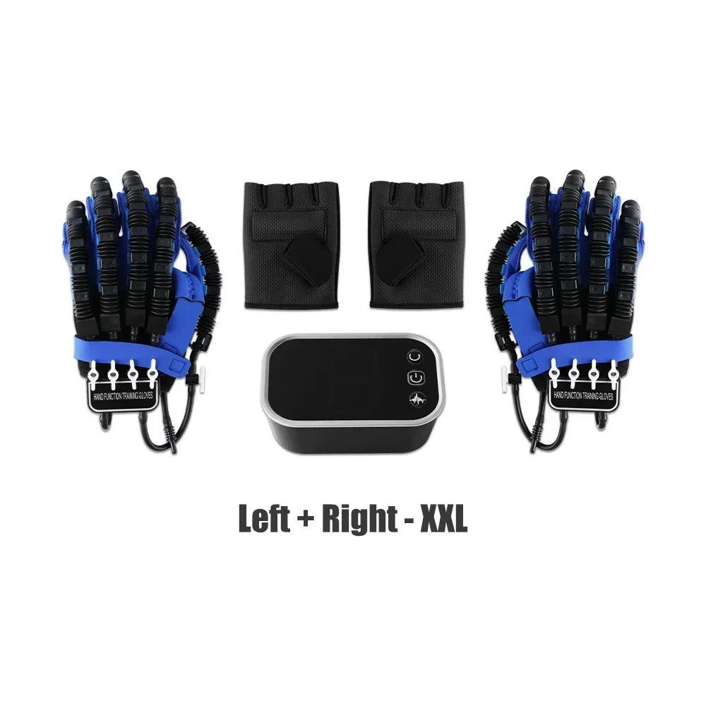 Rehability Robot Gloves Hemiplegia Hand Stroke Recovery Equipment, Hand Dysfunction Training Device for Stroke, Finger Orthosis for Finger Cramps (Left, M)