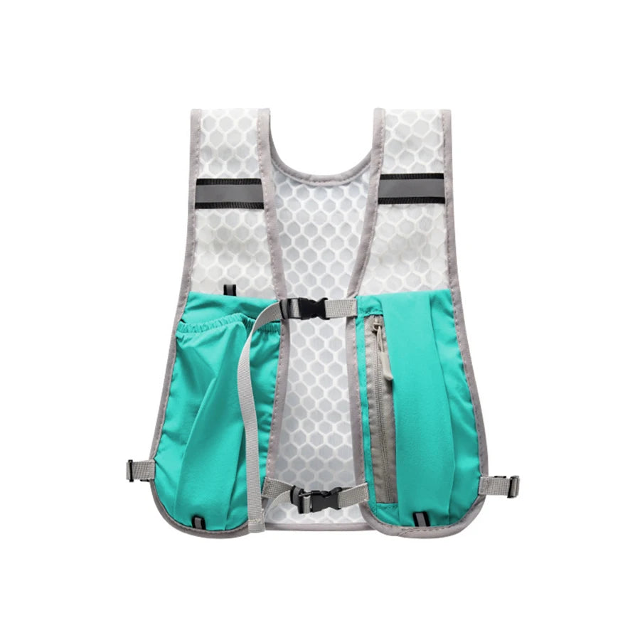 For Biking Running Storage Vest Lightweight Running Vest Reflective Hydration Water Chest Pack With Phone Storage Pocket