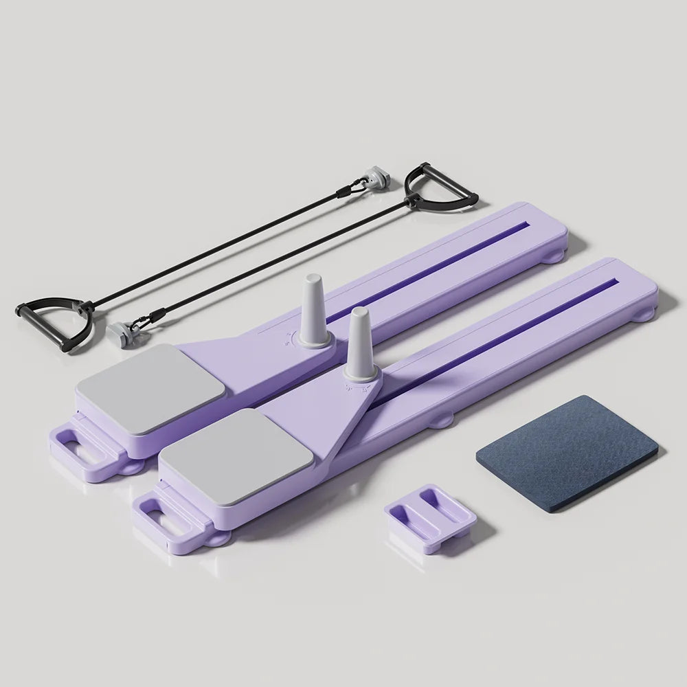 2-in-1 Abs & Ski Board – Portable Core & Leg Trainer, Pilates Reformer Board for Home Gym, Lightweight Full-Body Workout Machine for Toning & Cardio
