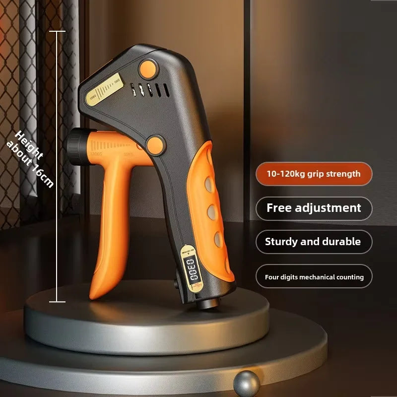 Grip Strength Trainer, Hand Grip Strengthener with Adjustable Resistance 11-220Lbs(5-100KG), Automatic Counter, Ergonomic Design, Forearm Strengthener for Musicians Athletes and Injury Recovery