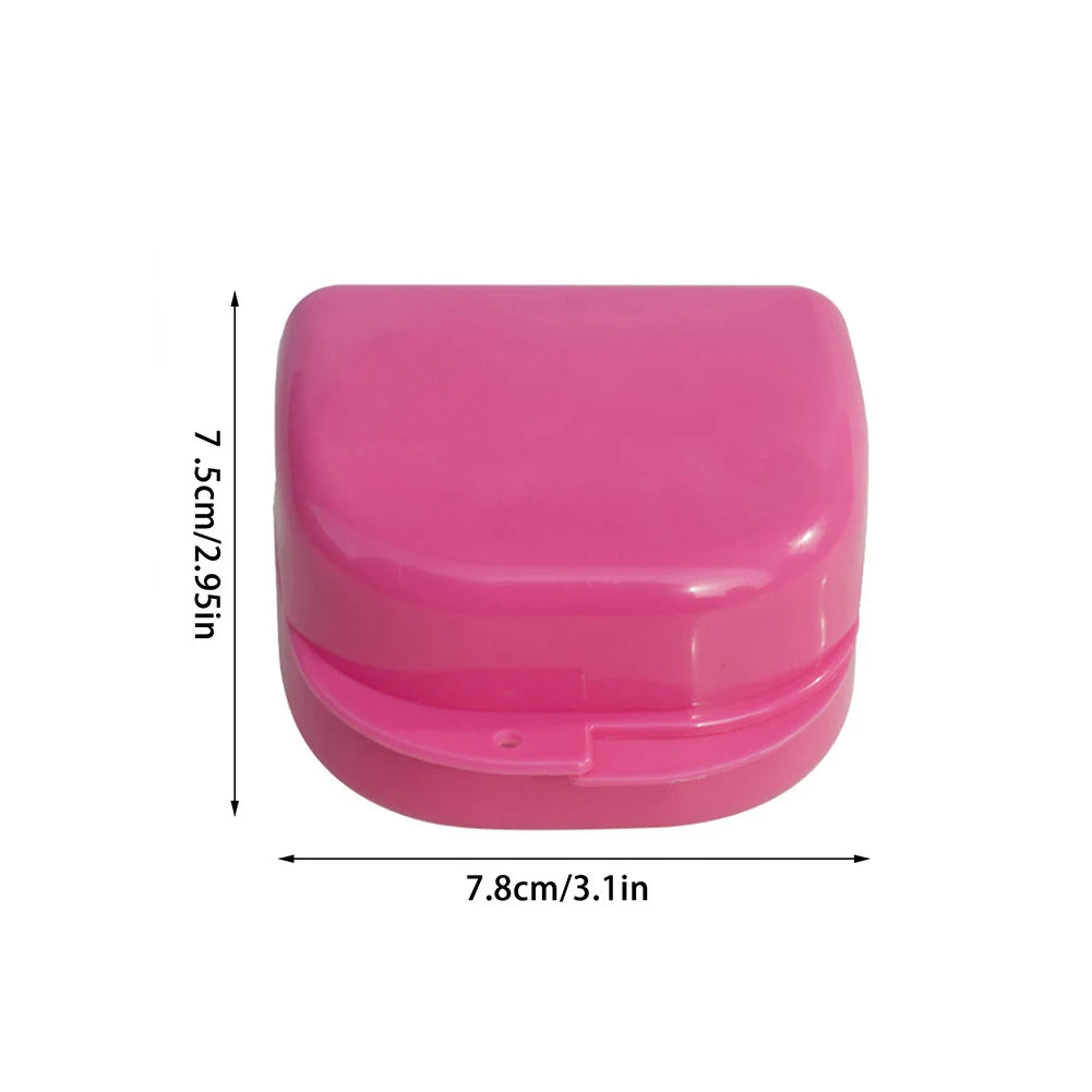 1 Pack Fake Braces, Temporary Tooth Decoration with Metal Wires, Metal Brackets and Orthodontic Ligature Ties, Suitable for Orthodontists to Explain, for Dental Students to Practice (Pink)