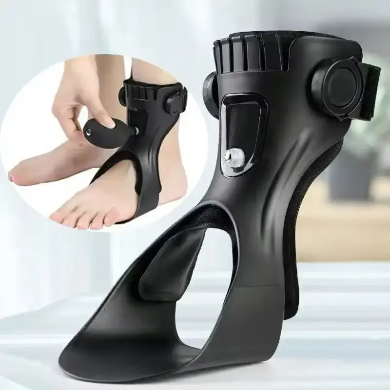 Drop Foot Brace Orthosis AFO AFOs Ankle Brace Support With Comfortable Inflatable Airbag for Hemiplegia Stroke Shoes Walking (Right foot, X-Large)