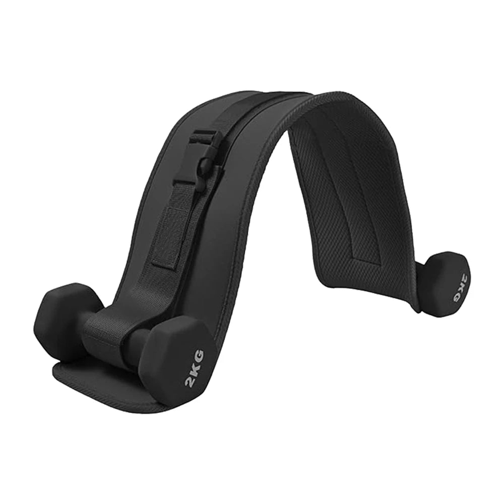 Black Thrust Belt – For Dumbbells, Kettlebells, and Plates – Slip-Resistant Padding for Hip Protection – Perfect for Gym, Home, and On-the-Go Workouts