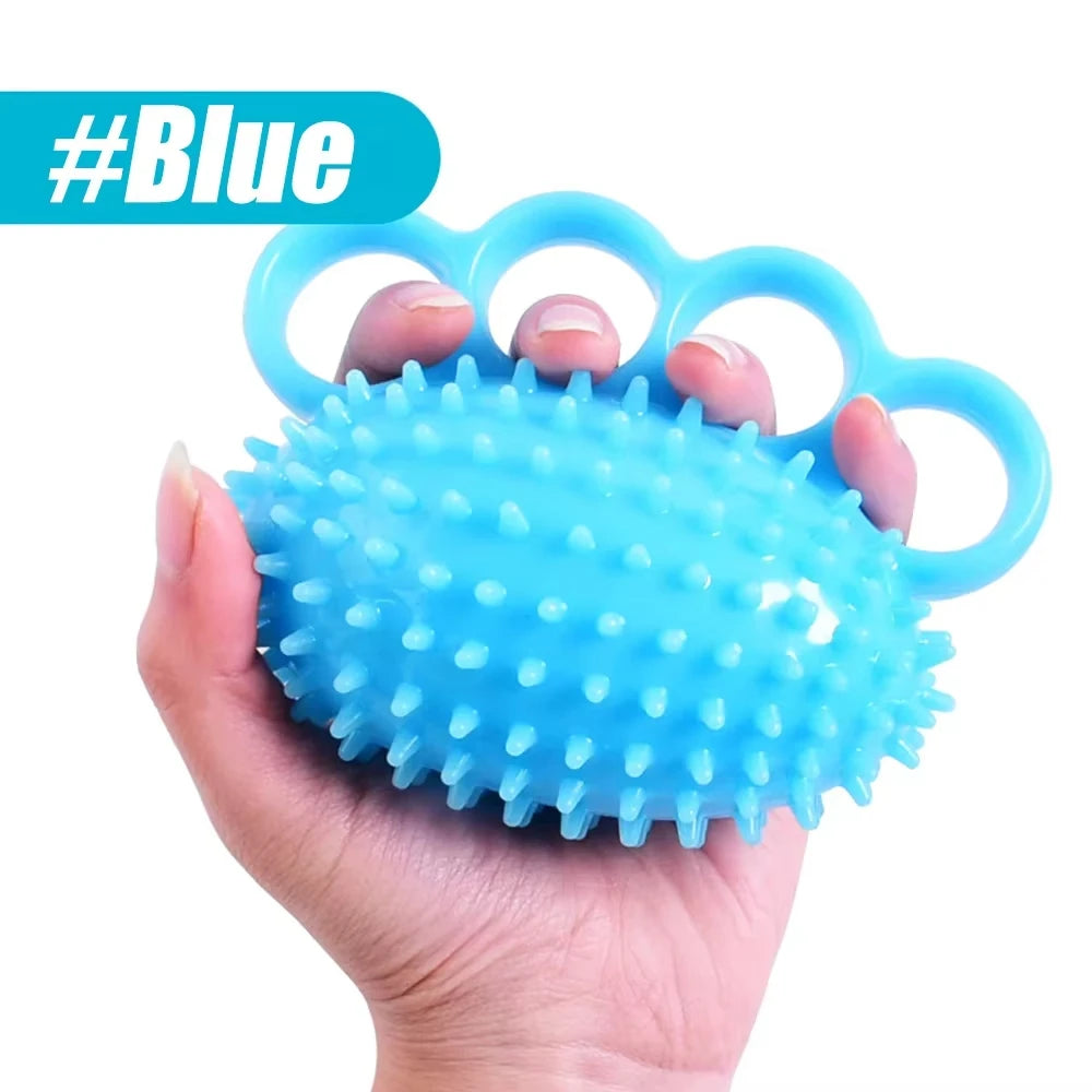 Hand Grip Strengthener Finger Exerciser Training Ball for Patient Recovery Elderly Stroke Arthritis Physical Therapy Anxiety Stress Relief Pressure Squeeze for Yoga Athletes Musicians Muscles Massage