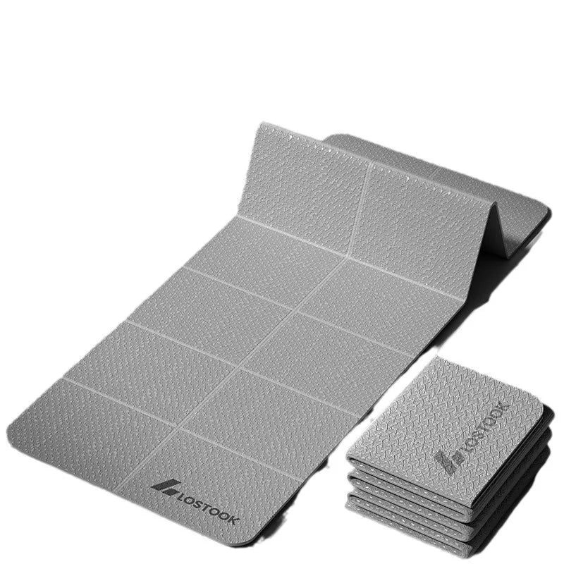 Yoga Mat Thick 10mm Foldable Gym Mat Extra Large 6'x4' Extra Wide Workout Mat Non Slip TPE Floor Mats for Yoga Pilates, Cardio, Exercise Equipment