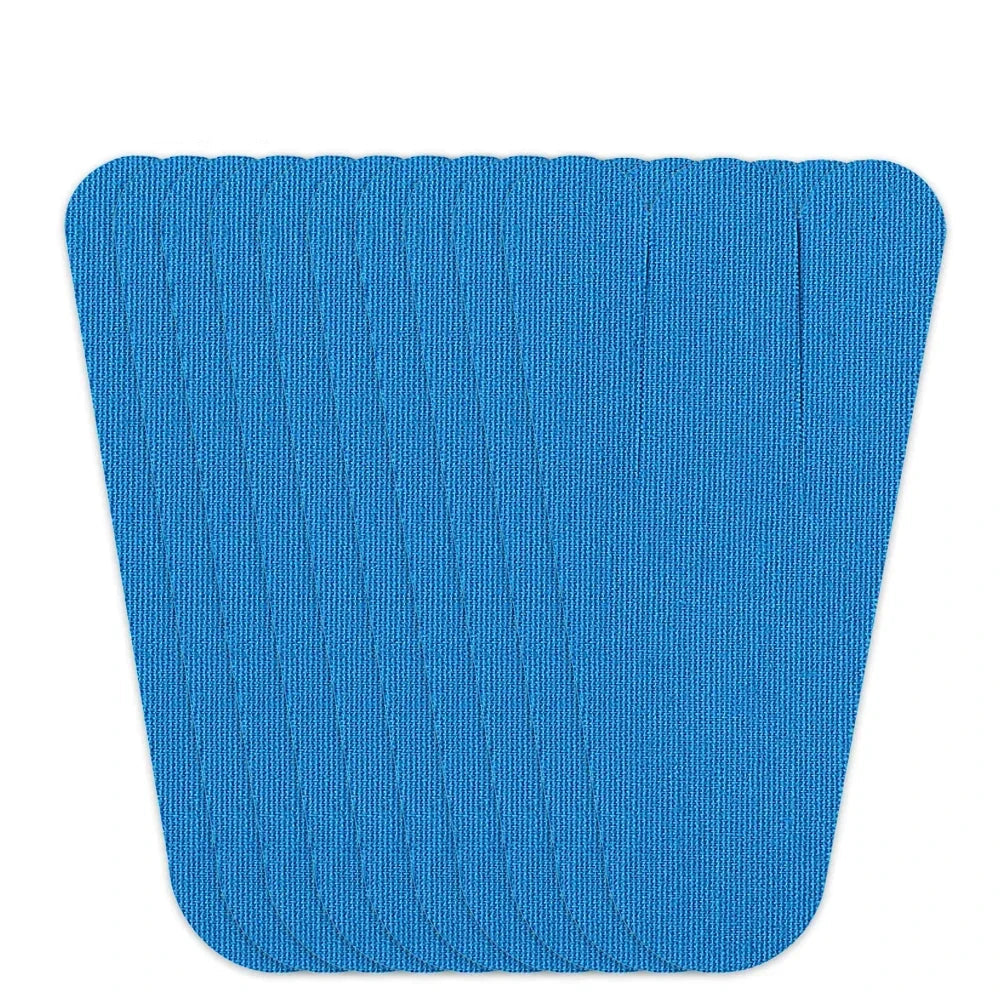 Blue Precut Kinesiology Tape, 10 PCS Waterproof Breathable Foot Plantar Fasciitis Pain Relief Strips Athletic Tapes, Elastic Sports Joints Support Muscle Tape for Feet Arch Ankle Hands Carpal Tunnel