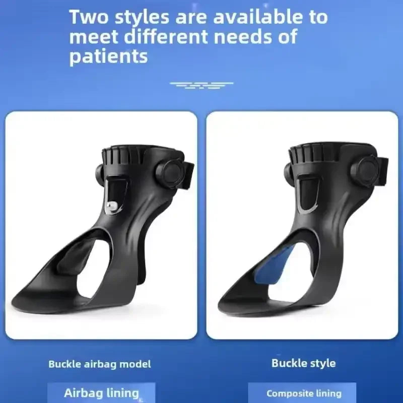 Drop Foot Brace Orthosis AFO AFOs Ankle Brace Support With Comfortable Inflatable Airbag for Hemiplegia Stroke Shoes Walking (Right foot, X-Large)