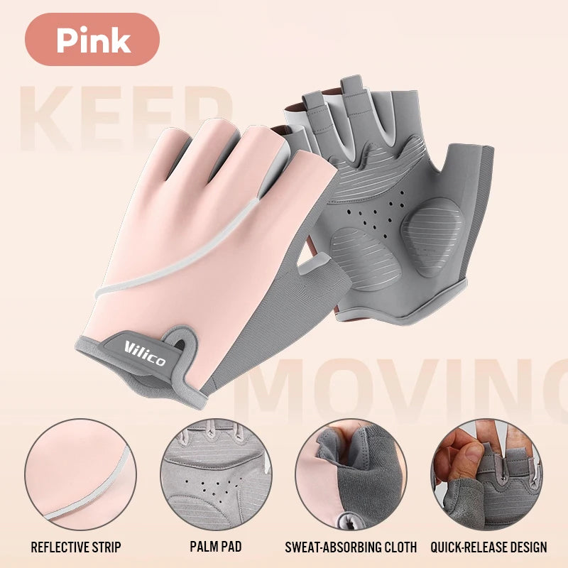 Workout Gloves for Women and Men, Breathable Weight Lifting Gloves for Gym Exercise, Fitness, Training, and Cycling, with Excellent Grip and Cushion Pads