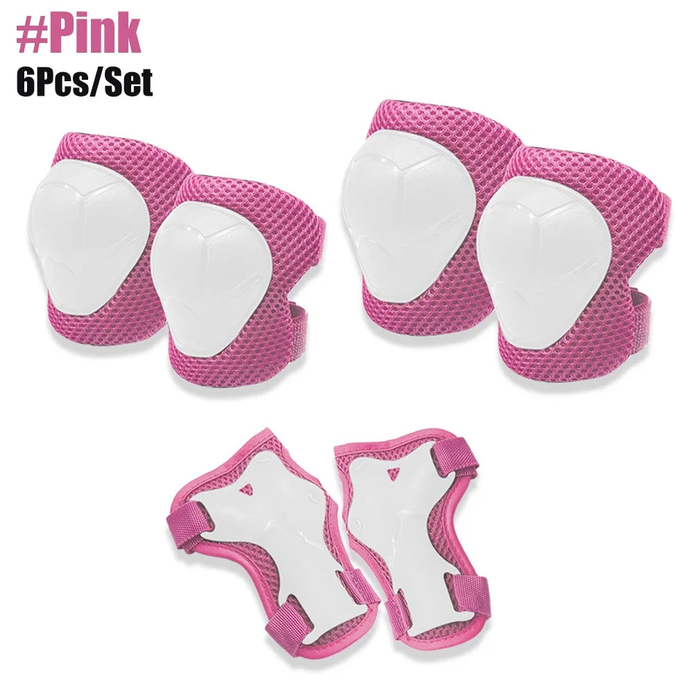 Knee Pads for Kids， Knee Pads and Elbow Pads Set Toddler 3-10 Years Protective Gear Set for Girls Boys with Wrist Guards for Skating Cycling Bike Rollerblading Scooter