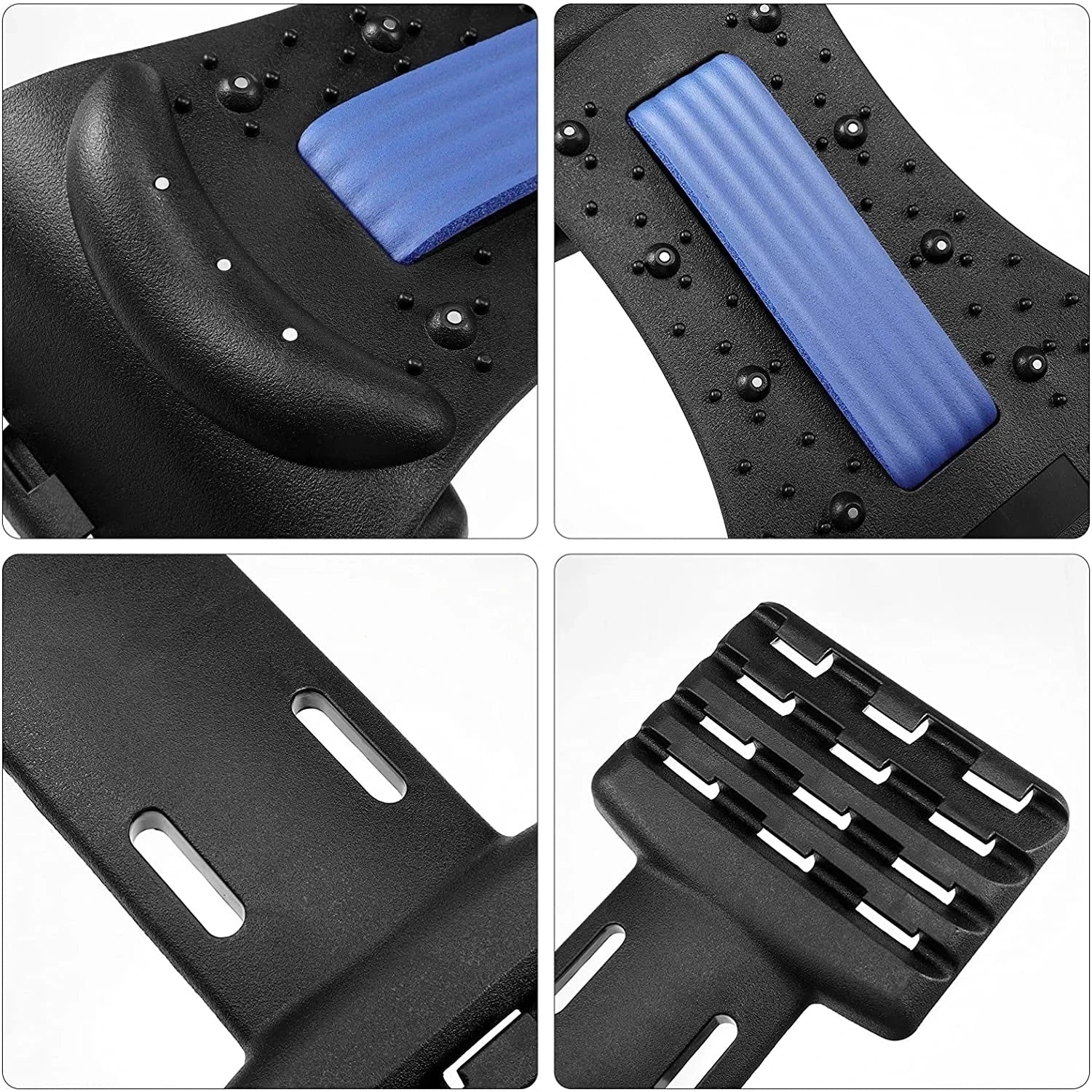 Back Stretcher for Lower Back Pain Relief,Adjustable Lumbar Traction Device, Ergonomic Spine Board with Acupressure Points,Back Massager for Spinal Decompression and Scoliosis