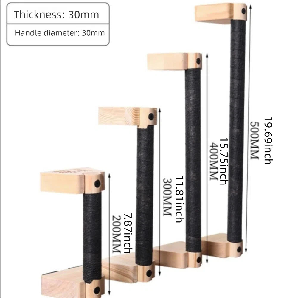 Wooden Parallettes Push Up Bars, 2 PCS Wood Calisthenics Bars with Non-Slip Base, Pushup Handles for Floor Home Fitness, Workout Equipment for Men and Women Strength Training