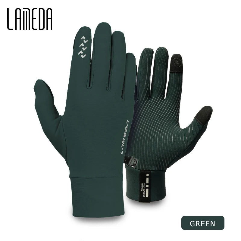 Winter Cycling Gloves for Men and Women - Thermal Full Finger Bike Gloves - Touch Screen Windproof Warm Non-Slip Road Mountain Bicycle Gloves for Running,Driving,Hiking,and Skiing