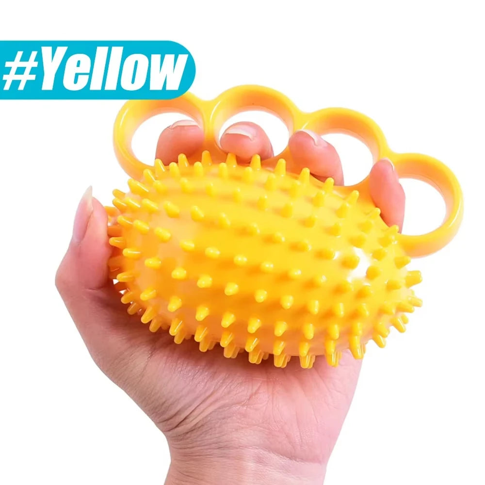 Hand Grip Strengthener Finger Exerciser Training Ball for Patient Recovery Elderly Stroke Arthritis Physical Therapy Anxiety Stress Relief Pressure Squeeze for Yoga Athletes Musicians Muscles Massage