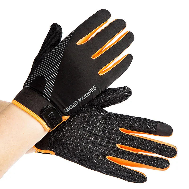 Cycling Gloves Mountain Bike Gloves Biking Gloves for Men Women Outdoor Full Finger Workout Gloves Touch Screen Anti-Slip Shock-Absorbing MTB Gloves Road Bicycle Gloves