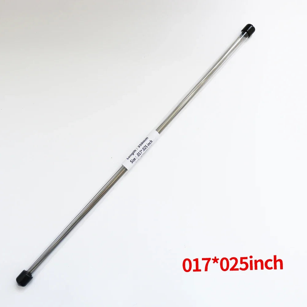 10pcs Lingual Retainer Wire Stainless SteelSuper elastic Flat Straight Twist Wires,0.010 * 0.032