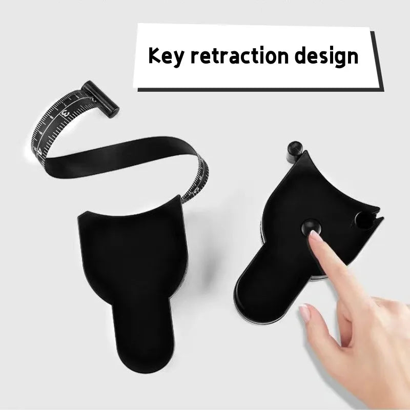 Automatic Telescopic Tape Measure, Body Measure Tape 60 inch (150cm), Self-Tightening Retractable Measuring Tape for Body Accurate Way to Track Weight Loss Muscle Gain by One Hand