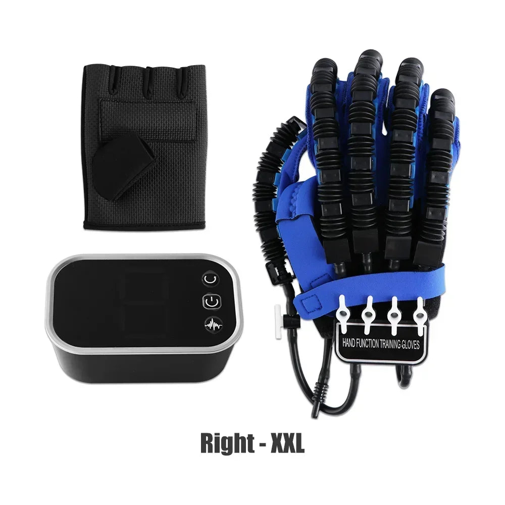 Rehability Robot Gloves Hemiplegia Hand Stroke Recovery Equipment, Hand Dysfunction Training Device for Stroke, Finger Orthosis for Finger Cramps (Left, M)