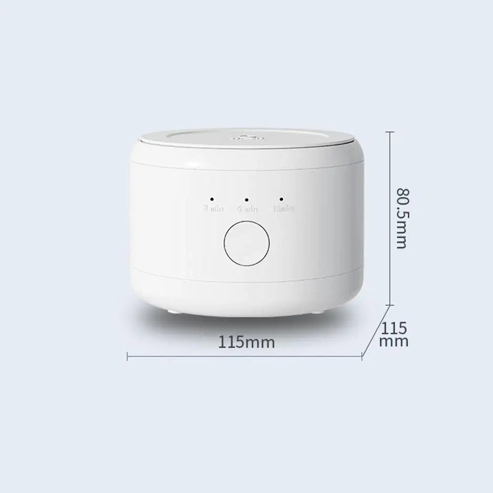 Ultrasonic Retainer Cleaner,375 ML Ultrasonic Cleaner,48kHz Retainer Cleaner Machine with 3 Modes Digital Timer for Denture Cleaner, Aligner,Braces,Toothbrush Heads,Jewelry White