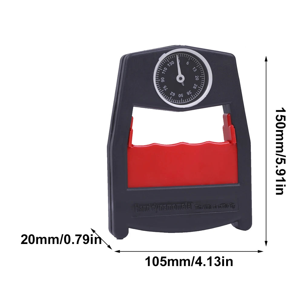 Grip Strength Tester Trainer - Dynamometer Handgrip Measurer Meter, Handheld Strengthener Exerciser for Sports, School, and Home Use (198Lbs / 90Kgs)