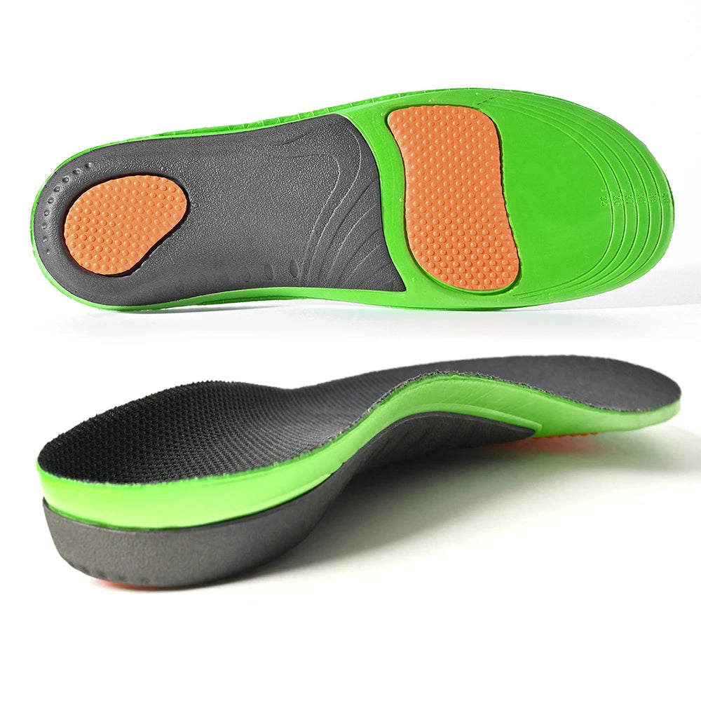 Arch Support Insoles for Plantar Fasciitis Flat Feet Pain Relief, Shock Absorbing Orthotic Inserts for Men and Women L